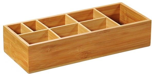 Aufbewahrungsbox zum Grillen, 8 Fächer - Bambus