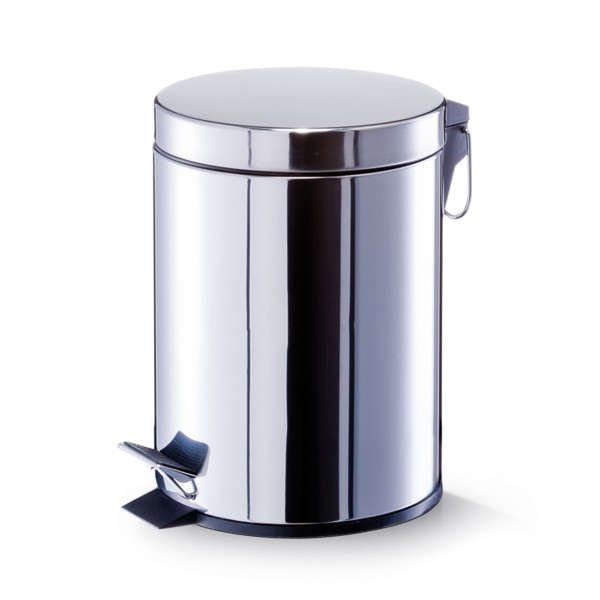 Treteimer - Edelstahl / Silber - 5 Liter