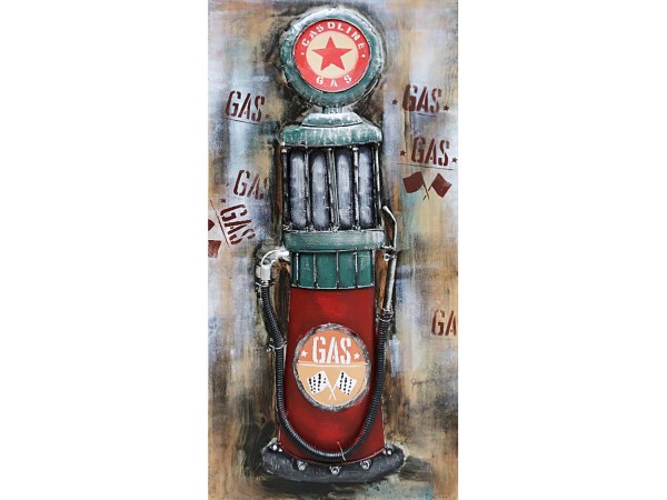 3D-Metallbild - Motiv: Tanksäule - 120 x 60cm