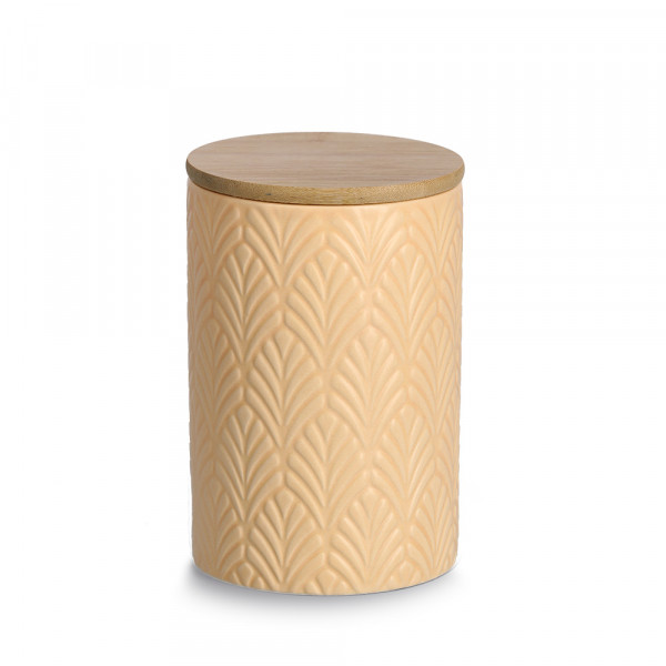 Vorratsdose mit Bambusdeckel, apricot - 720ml, Ø 10cm