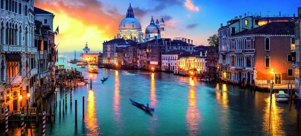 Leinwandbild - Motiv: Venedig - 90 x 200cm