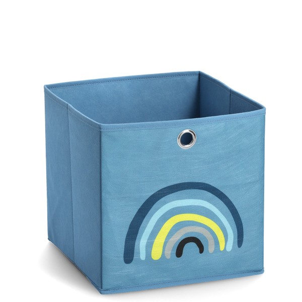 Aufbewahrungsbox Rainbow, Vlies - Blau