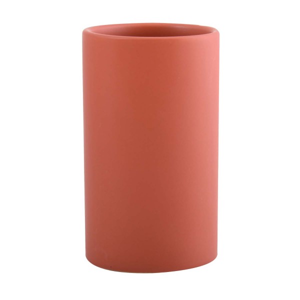 Zahnputzbecher Tube matt - Terracotta matt