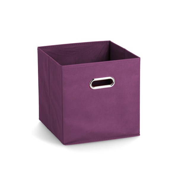 Kleine Aufbewahrungsbox mit Griff, Vlies - Lila