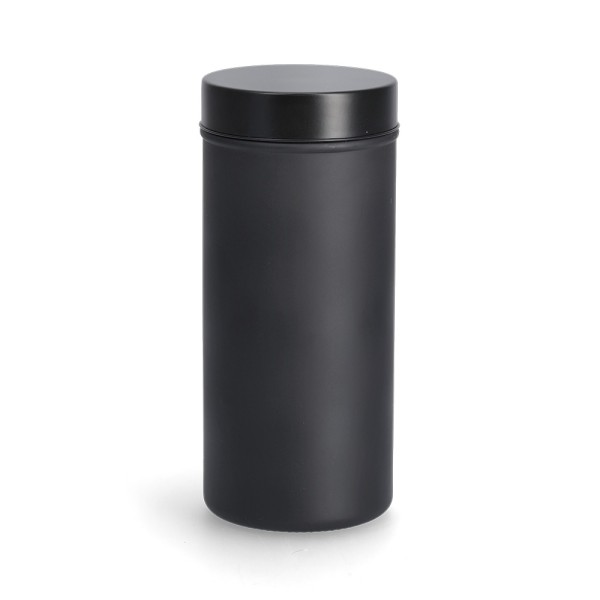 Vorratsglas zum Beschriften, schwarz - Ø 10 x 22,5 cm