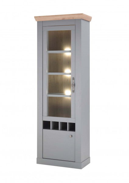 Vitrine Chambord - Light Gray Artisan Oak Landhaus